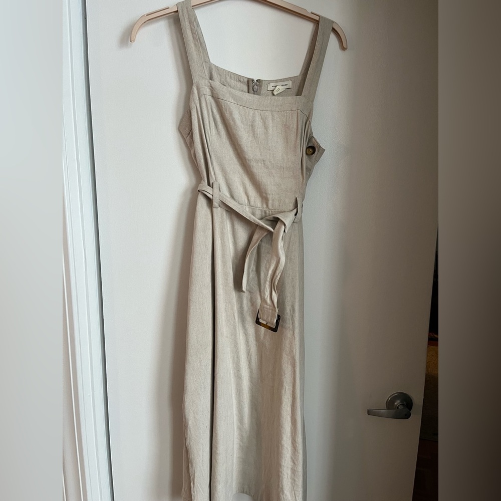 Club Monaco Linen Side-Button Dress